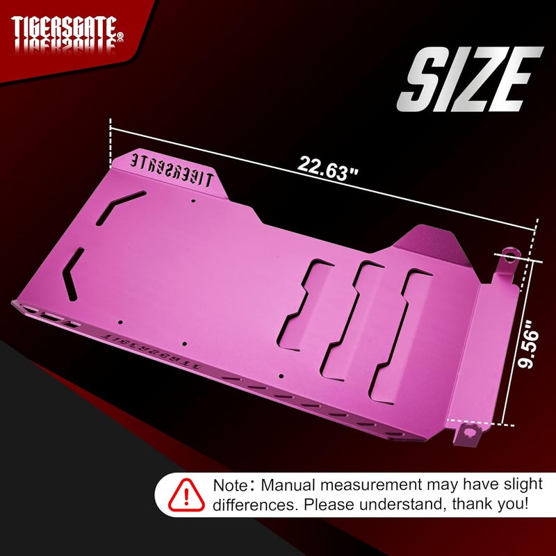 TIGERSGATE 2018-2024 Softail Engine Skid Plate for Breakout, Deluxe, Fat Bob, Fat Boy, Street Bob, Sport Glide, Heritage Classic, Low Rider, Slim Models, Purple - Image 4